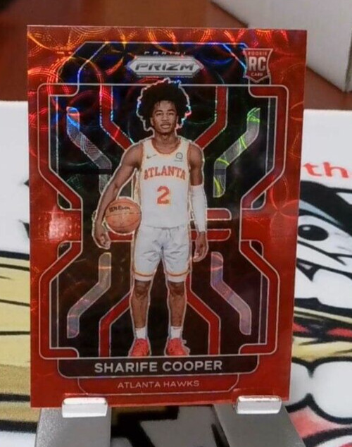 #2717 SHARIFE COOPER 2021 22 PANINI PRIZM #280 RC CHOICE PRIZM RED 24/88