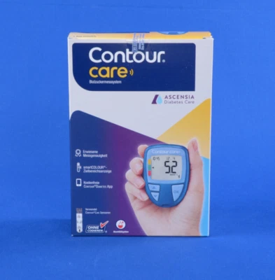 Contour Care Blutzucker-Messgerät Set mmol/L inkl. Teststreifen, Lanzetten, Etui