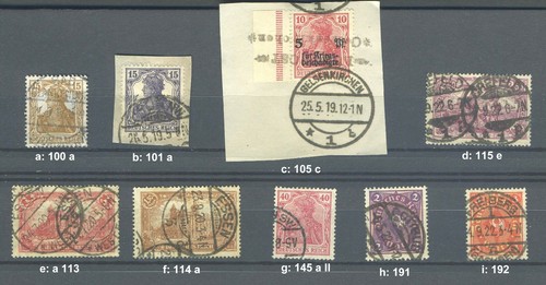 DR  ex 111 - 225 gestempelt, alle geprüft "INFLA Berlin"; bitte auswaehlen! g685 - Bild 8 von 26