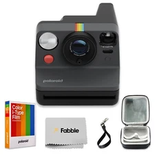 Polaroid Now Generation 3 I-Type Instant Camera (Black) Bundle