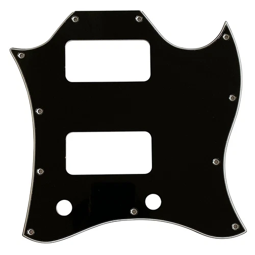 Pickguard For Gibson SG TV Jones Full Face Style Guitar  3-Ply-BLACK