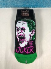 DC Comics Suicide Squad 5 Pack Ankle Socks Fits Adult Shoe Size 4-10 NWT
