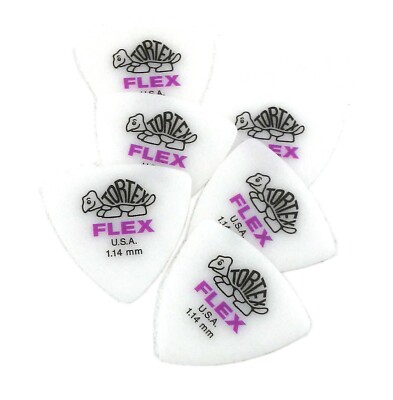 Dunlop Guitar Picks Flex Triangle 6 Picks 1.14mm Extra Heavy (456P1.14)