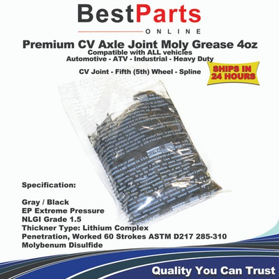 #ad CV Axle Joint Moly Grease Extreme Pressure EP in 4oz pouch $9.99