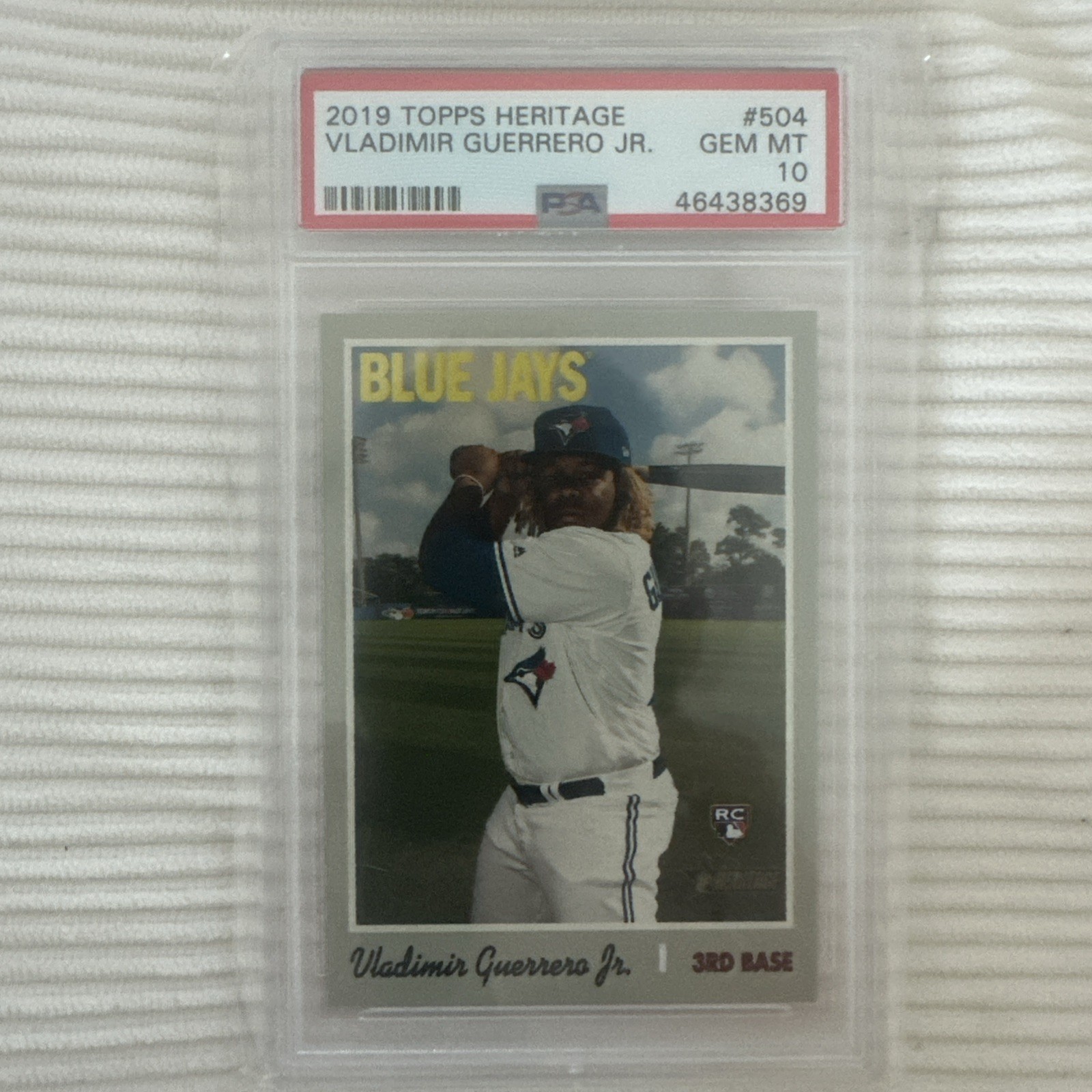 2019 Topps Heritage - #504 Vladimir Guerrero Jr. (RC) PSA 10