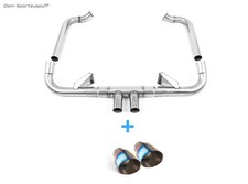 Milltek Racing-Anlage Porsche Boxster 2.5l GTS Typ 718 2x100mm Titan burned