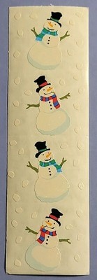 Mrs. Grossman's Snowman Reflections Sticker #4 Winter Tami Lovett Art Paper 2005
