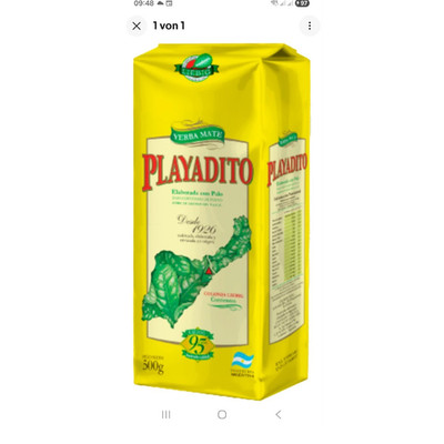Playadito Yerba Mate Tee getrocknet 500 g Mate 