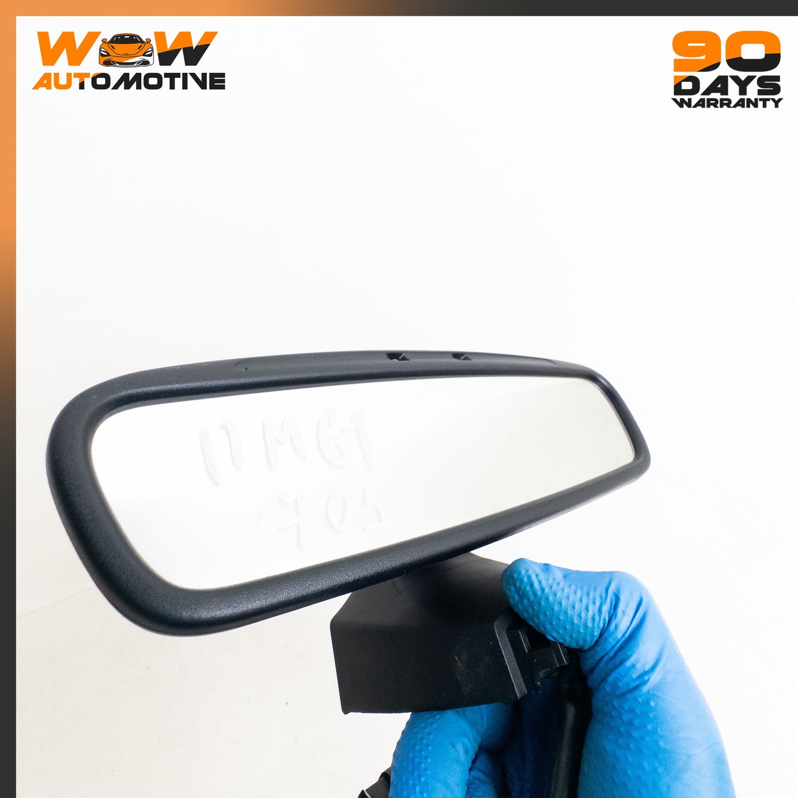 08-19 MASERATI GRANTURISMO FRONT COMPLETE INNER REAR VIEW MIRROR BLACK OEM