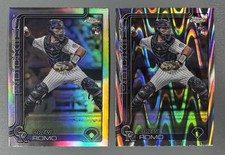 2- 2025 Topps Chrome Drew Romo RayWave, Silver Refractor #124 Rookie RC Rockies