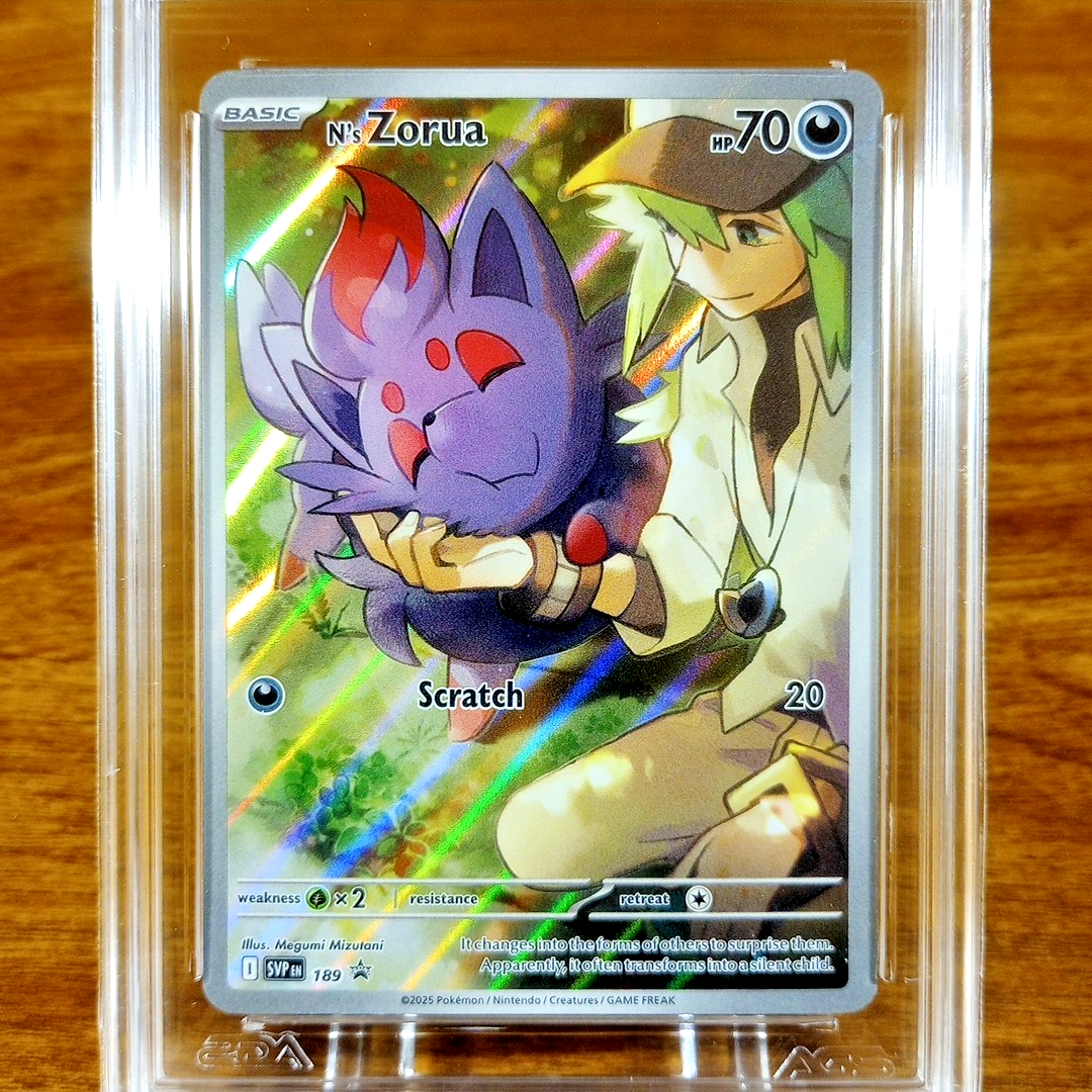 Pokemon SV Black Star Promo N's Zorua 189 AGS Mint+ 9.5 Full Art