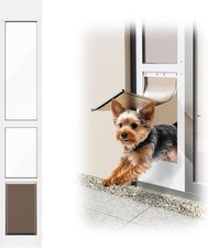 Doggy Door for Sliding Glass Doors, Adjustable Height 75 3/5" to 80", MEDIUM