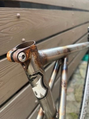 BB17 Transfer Freme Set Bike Frame Used Rust Dent Size L | eBay