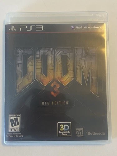 Doom 3 BFG Edition Playstation 3 PS3 CIB Complete Tested & Working!