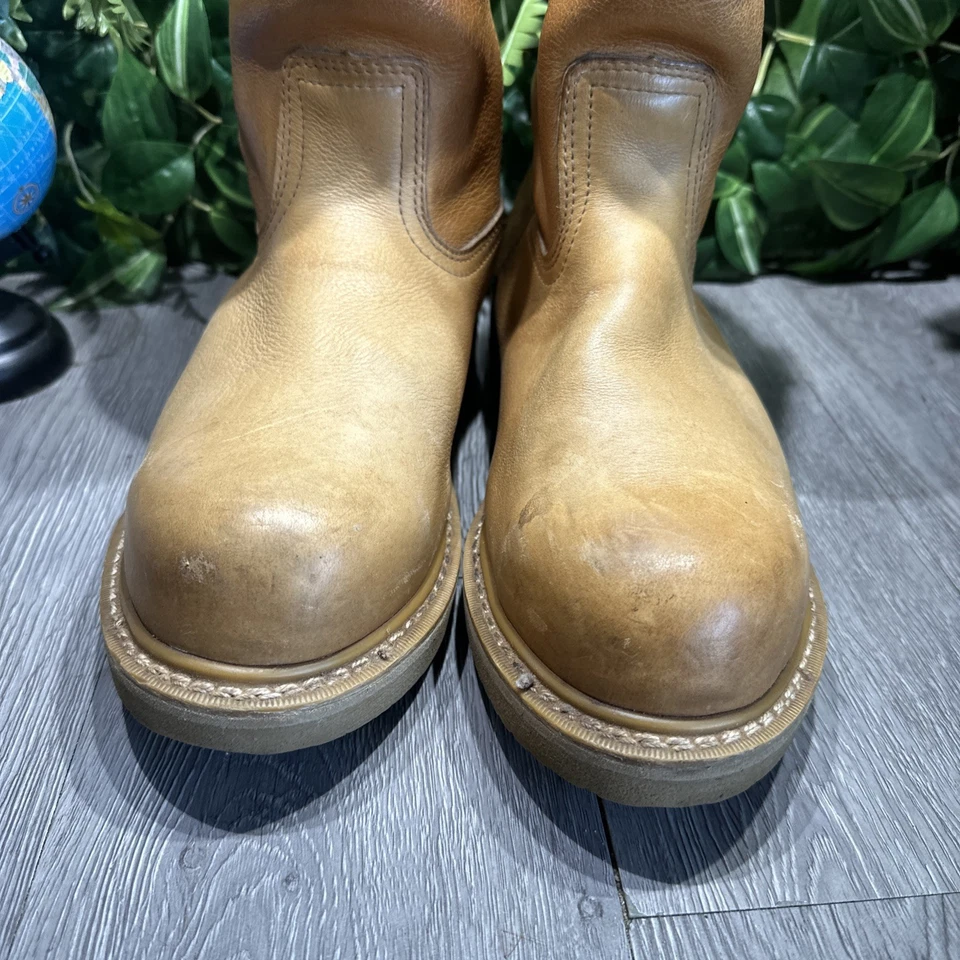 BOTA GEORGIA CUÑA PUNTERA DE ACERO PULLON WELLINGTON BOTAS DE TRABAJO G5353 EE. UU. Hombres Talla 12 W Foto 3 de 4
