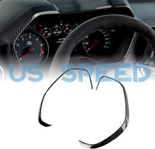 Real Carbon Fiber Dashboard Strip Trim Cover Frame for Chevy Camaro 2016-2021
