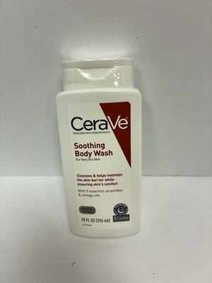 CeraVe Soothing Body Wash 10oz Very Dry Skin Hydrating Cleanser Fragrance Free