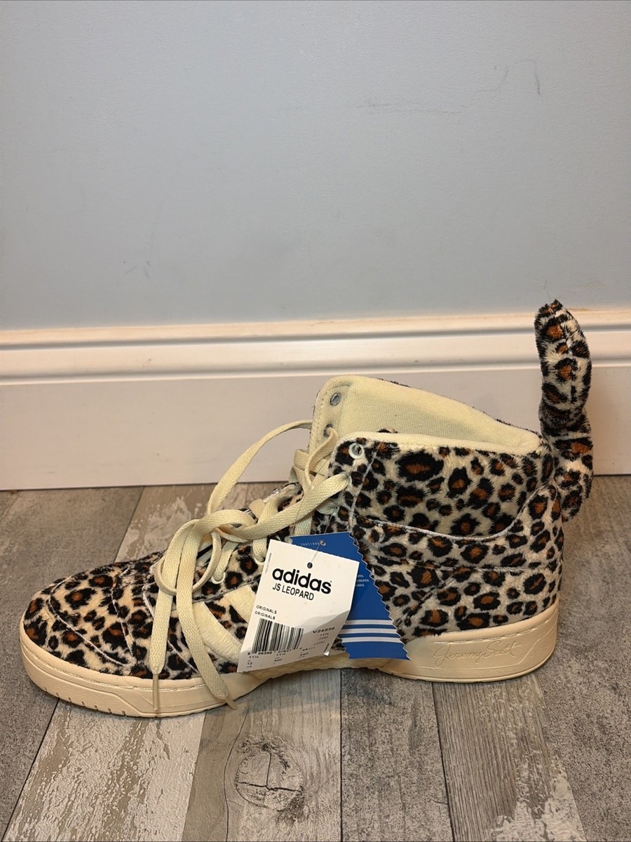 Size 12 - Adidas Jeremy Scott Leopard Tail Sandstorm for sale
