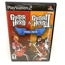 PS2 Guitar Hero & Guitar Hero II Dual Pack Game Bundle – CIB