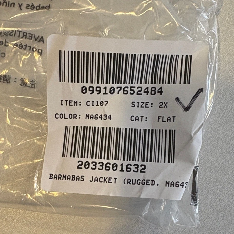 J. Crew Barn Jacket™ en lona talla 2X marfil crema Foto 3 de 4