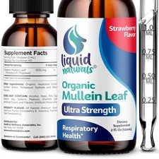 Mullein Leaf Lung Detox Drops – 2oz Herbal Extract for Breathing Support