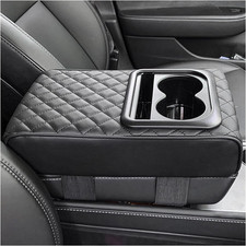 Car Center Console Armrest Pillow, 14" 8.3" Memory Foam Auto Armrest Box Cover w