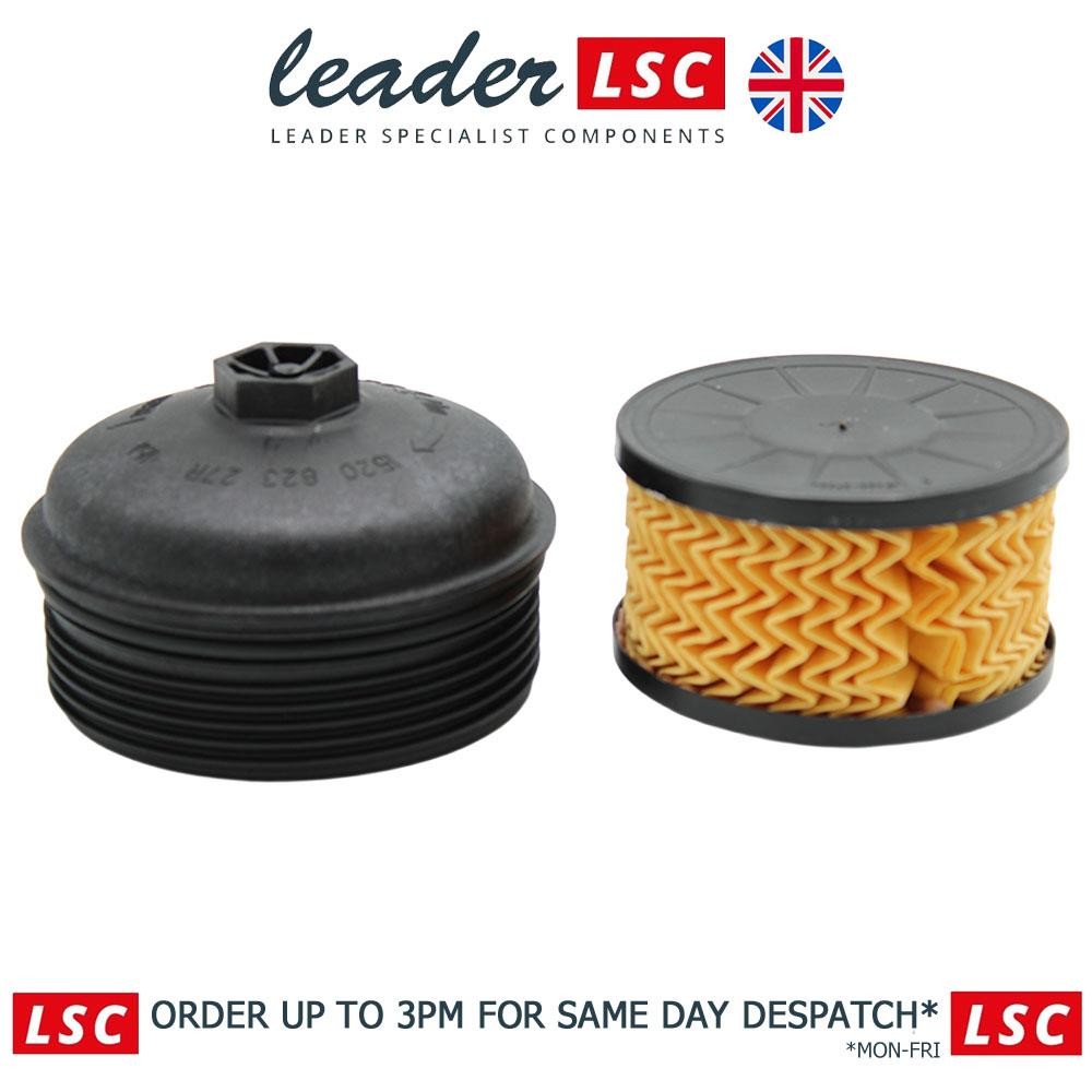 Oil Filter and Cover Cap Renault Clio 2012 Onward NEW GENUINE 152082327R