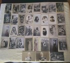 LOT 35 VINTAGE PAINTED LADIES GIRLS RPPC POSTCARDS Hand Tinted French German Etc — photo 1