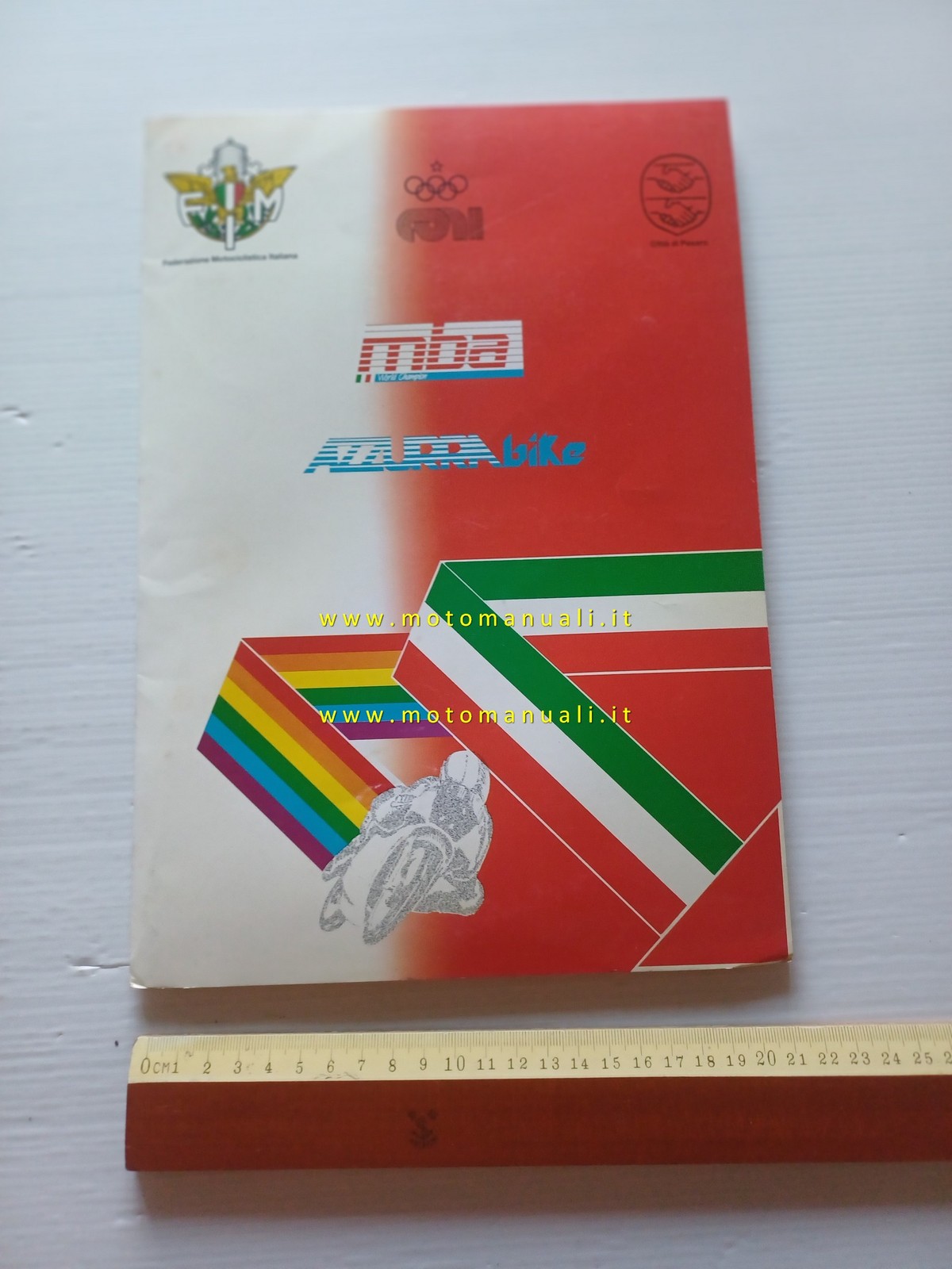 MBA Azzurra Bike 1988 cartella stampa italiano originale