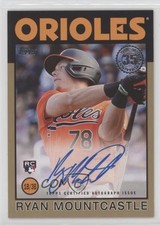 2021 Topps 1986 Baseball Gold 3/50 Ryan Mountcastle #86A-RMO Auto 0o84