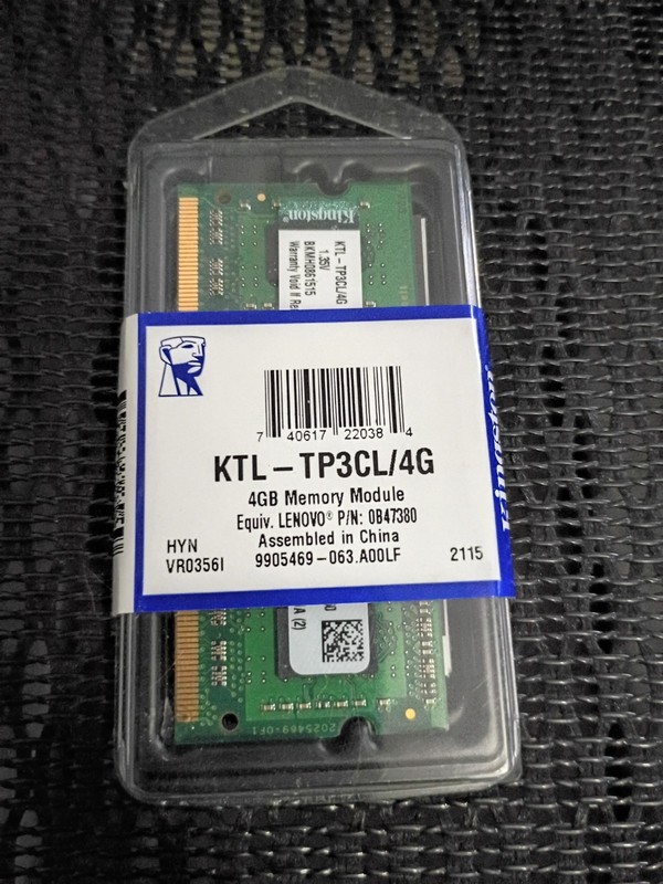 Kingston -KTL-TP3CL/4G 4GB DDR3 Memory RAM