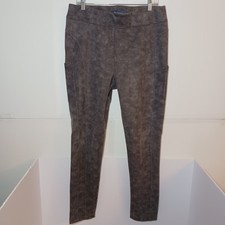 Democracy Ab Solution Pull On Glider Cargo Jeggings Women Sz L Gray 33X29