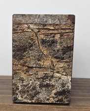 Genuine Marble Bathroom Vanity Brown Tan 2 Toothbrush/Toothpaste Holder