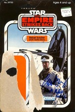 Carl Bang Signed Star Wars Empire Strikes Back Rebel Soldier Card Back