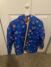    Disney Coat Toy Story Kids Size 9/10 Winter Jacket Hooded Blue   