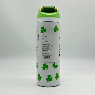 Owala FreeSip 24 oz Insulated Stainless Steel Four-Leaf Clover