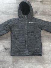 Youth Columbia L 14-16 Back White Ski Jacket w/Black Quilted Lining