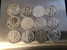 12. Walking Liberty Halves 90% Silver