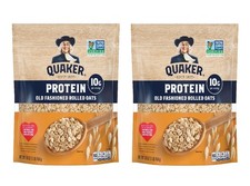 Quaker Protein Old Fashioned Rolled Oats, 16 oz Bag Pack of 2