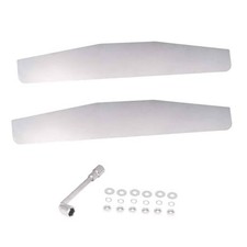 Mud Flap Weight 2 pcs Pack, Chrome Mud Flap Weights for Semi Truck, 4 X 24