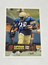 1994 Superior Rookies Football Autograph #/6000 - Chris Penn -