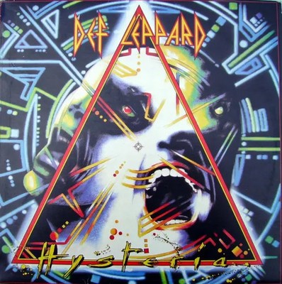 Def Leppard Hysteria YUGOSLAVIAN PRESSING NEAR MINT Pgp Rtb Vinyl LP