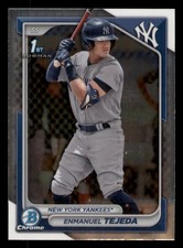 Enmanuel Tejeda 2024 Bowman  1st Bowman #BCP-103 Chrome New York Yankees