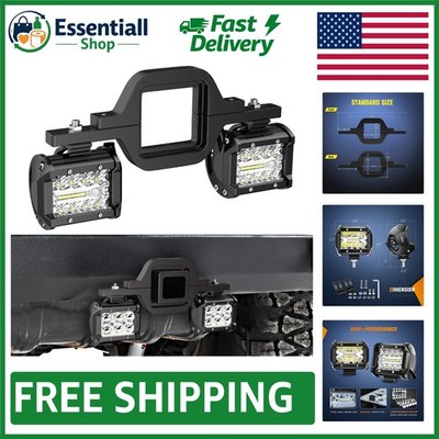Bright 60W LED Reverse Lights with Impact-Resistant Mounting for ATVs & Trucks