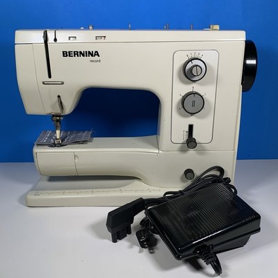 Bernina 830 Record Electronic Sewing Machine Vintage w/Case Pedal - Video