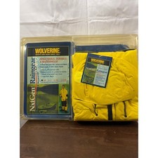 Wolverine NxtGen Raingear Mens Medium Yellow 2-Piece Waterproof Rain Suit NOS