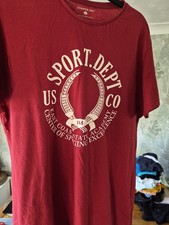 Cedar Wood State Large Red Men's Tshirt