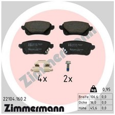 Satz Bremsbeläge Bremsklötze hinten für Renault Captur 2 HF Talisman LP | 245