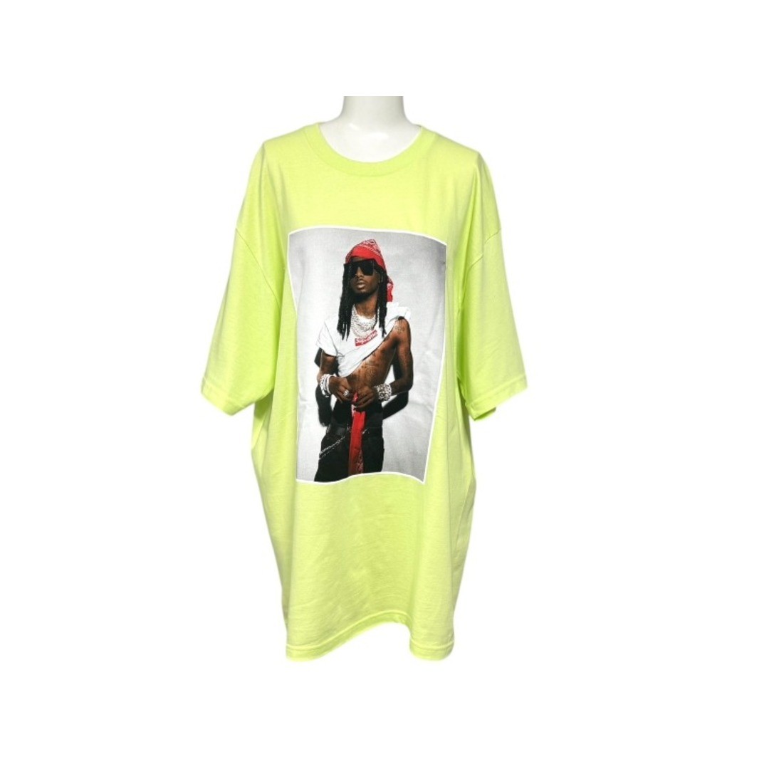 New  Supreme Playboi Carti PHOTO TEE Short Sleeve T-shirt Yellow Size L FW25T50