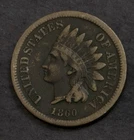 1860 Pointed Bust Indian Cent Fine Dark   Lot 5255